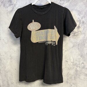 Vans Warped Tour 2014 Tour T Shirt Mens Small Black Short Sleeve Band Tee